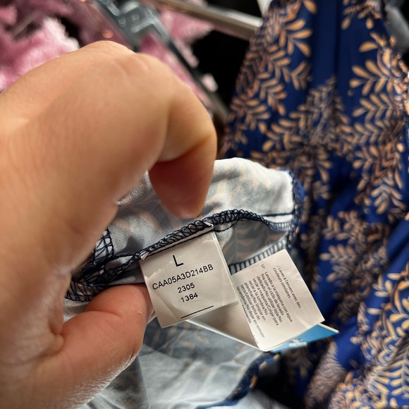 Cupshe Navy and Gold Patterned Mini Dress - Picture 5 of 6